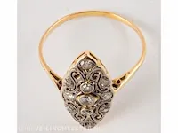 Gouden ring waarde € 750,00 met diamant - afbeelding 4 van  8