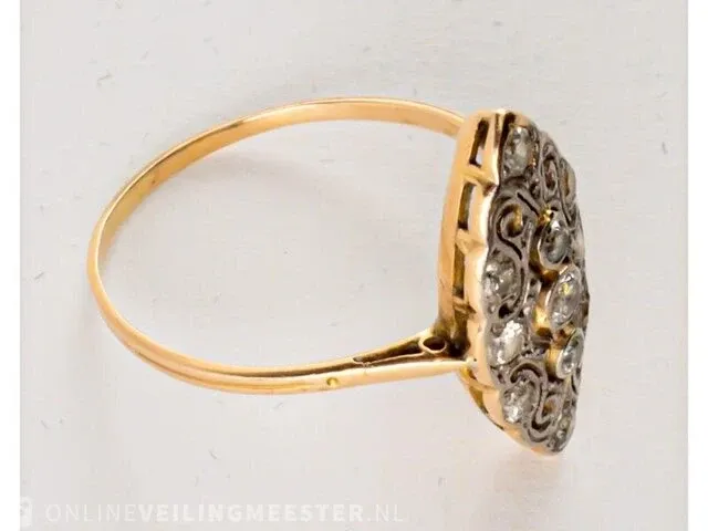 Gouden ring waarde € 750,00 met diamant - afbeelding 6 van  8