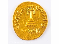 Gouden solidus 641-668 na christus - afbeelding 2 van  2