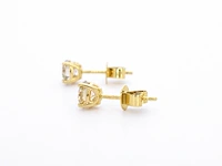 Gouden solitair oorbellen 1.60 carat - afbeelding 7 van  10