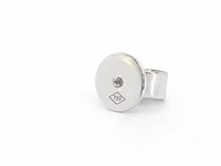 Gouden solitair oorbellen met 2.00 carat champagne diamant - afbeelding 2 van  12