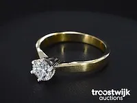 Gouden solitair ring met briljant geslepen diamant van 0.71 carat - afbeelding 1 van  7