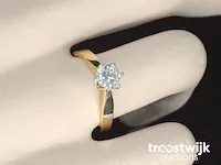 Gouden solitair ring met briljant geslepen diamant van 0.71 carat - afbeelding 2 van  7