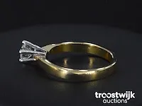 Gouden solitair ring met briljant geslepen diamant van 0.71 carat - afbeelding 3 van  7