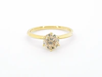 Gouden solitair ring met diamant 1.01 carat - afbeelding 7 van  10