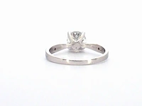 Gouden solitair ring met een 1.00 carat natuurlijke diamant en briljant geslepen diamanten - afbeelding 6 van  9