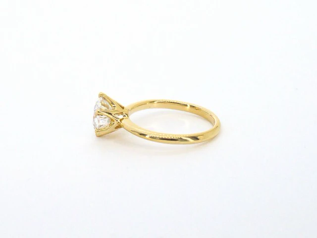 Gouden solitair ring met een grote diamant van 2.50 carat - afbeelding 6 van  10