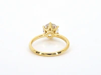 Gouden solitair ring met een grote diamant van 2.50 carat - afbeelding 7 van  10