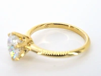 Gouden solitair ring met een grote diamant van 2.50 carat - afbeelding 9 van  10