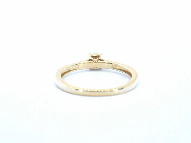 Gouden solitair ring met een natuurlijke diamant - afbeelding 6 van  8
