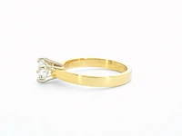 Gouden solitair ring met hrd certificaat - afbeelding 7 van  11