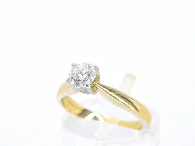 Gouden solitair ring - afbeelding 6 van  11