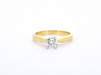 Gouden solitair ring - afbeelding 8 van  11