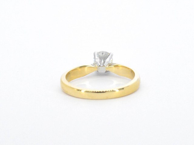 Gouden solitair ring - afbeelding 9 van  11