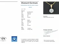 Gouden solitaire hanger met een diamant van 2.00 carat - afbeelding 3 van  7