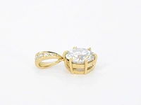 Gouden solitaire hanger met een diamant van 2.00 carat - afbeelding 6 van  7