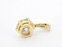 Gouden solitaire hanger met een diamant van 2.00 carat - afbeelding 7 van  7