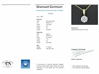 Gouden solitaire hanger met een diamant van 2.00 carat - afbeelding 7 van  7