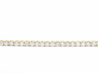 Gouden tennis armband met 6.50 carat diamanten - afbeelding 5 van  9