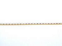 Gouden tennis armband met diamanten en saffieren - afbeelding 6 van  10