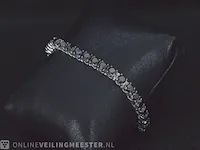 Gouden tennis armband met zwarte diamanten - afbeelding 4 van  6