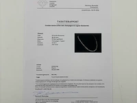 Gouden tennis collier met champagne en cognac diamanten natuurlijk - afbeelding 7 van  7