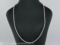 Gouden tennis collier met diamant 5.60 carat - afbeelding 3 van  9