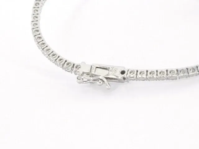 Gouden tennis collier met diamant 5.60 carat - afbeelding 9 van  9