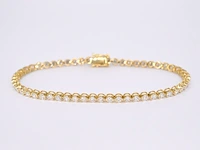 Gouden tennisarmband met 3.00 carat diamanten - afbeelding 1 van  8