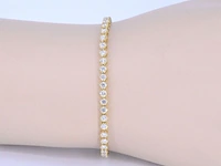 Gouden tennisarmband met 3.00 carat diamanten - afbeelding 2 van  8