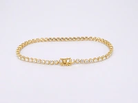 Gouden tennisarmband met 3.00 carat diamanten - afbeelding 3 van  8