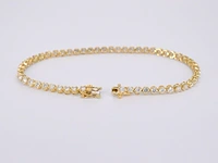 Gouden tennisarmband met 3.00 carat diamanten - afbeelding 4 van  8