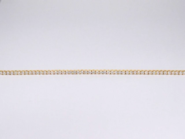 Gouden tennisarmband met 4.00 carat diamanten - afbeelding 5 van  8