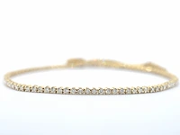 Gouden tennisarmband met diamanten 1.00 carat - afbeelding 1 van  6