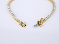 Gouden tennisarmband met diamanten 2.50 carat - afbeelding 5 van  8