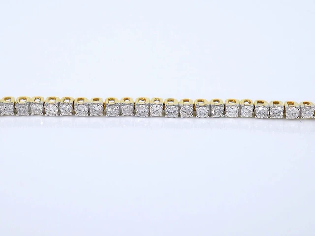 Gouden tennisarmband met diamanten 2.50 carat - afbeelding 3 van  8