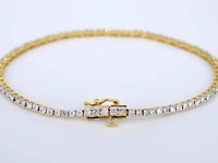 Gouden tennisarmband met diamanten 2.50 carat - afbeelding 4 van  8
