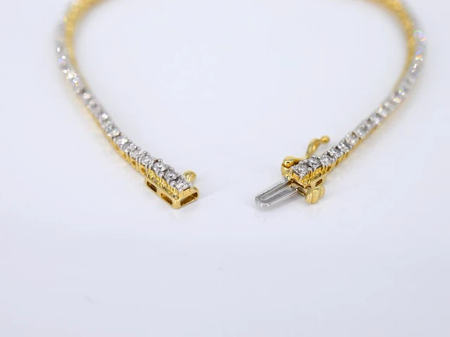Gouden tennisarmband met diamanten 2.50 carat - afbeelding 5 van  8