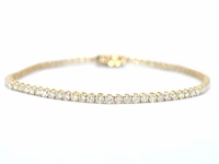 Gouden tennisarmband met diamanten 3.00 carat - afbeelding 1 van  9