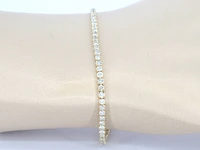 Gouden tennisarmband met diamanten 3.00 carat - afbeelding 2 van  9