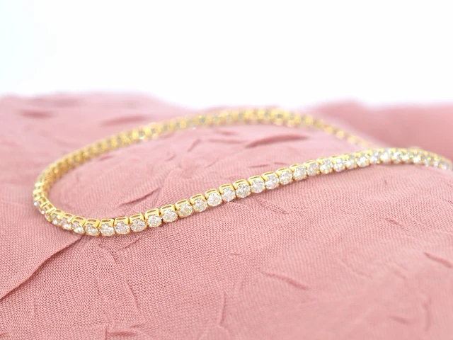 Gouden tennisarmband met diamanten 3.00 carat - afbeelding 3 van  9