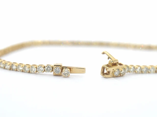 Gouden tennisarmband met diamanten 3.00 carat - afbeelding 4 van  9