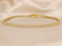 Gouden tennisarmband met diamanten 3.00 carat - afbeelding 7 van  9