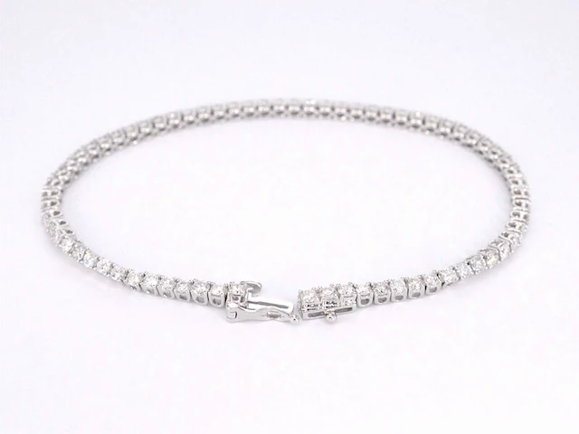 Gouden tennisarmband met diamanten 3.50 carat - afbeelding 4 van  8