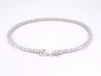 Gouden tennisarmband met diamanten 3.50 carat - afbeelding 4 van  8