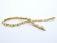 Gouden tennisarmband met diamanten schakels - afbeelding 7 van  10