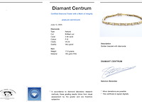 Gouden tennisarmband met diamanten schakels - afbeelding 3 van  9