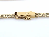 Gouden tenniscollier met diamanten 3.00 carat - afbeelding 4 van  8