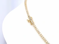 Gouden tenniscollier met diamanten 3.00 carat - afbeelding 5 van  8