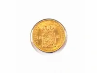 Gouden tientje koning willem 1876 - afbeelding 2 van  2